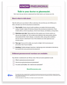 A doctor discussion guide for pneumococcal pneumonia vaccines